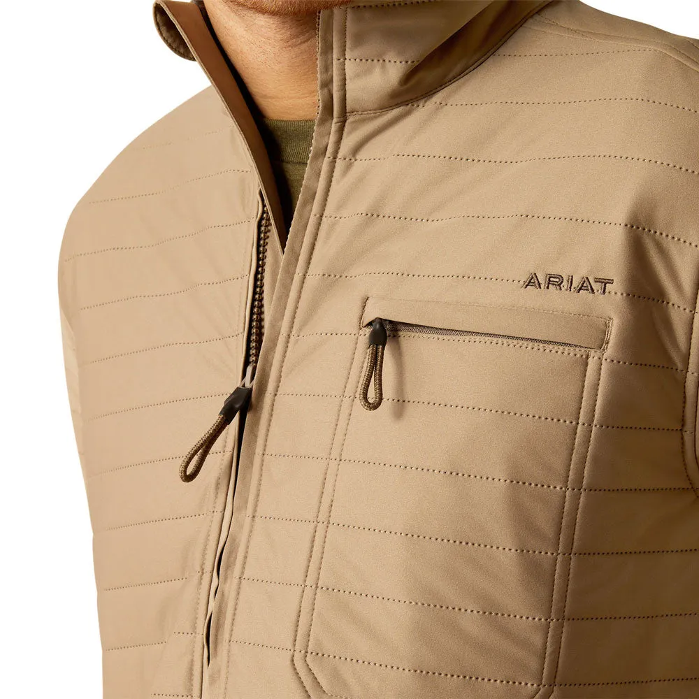 10052463 Ariat Men's Wylie Full Zip Jacket - Khaki