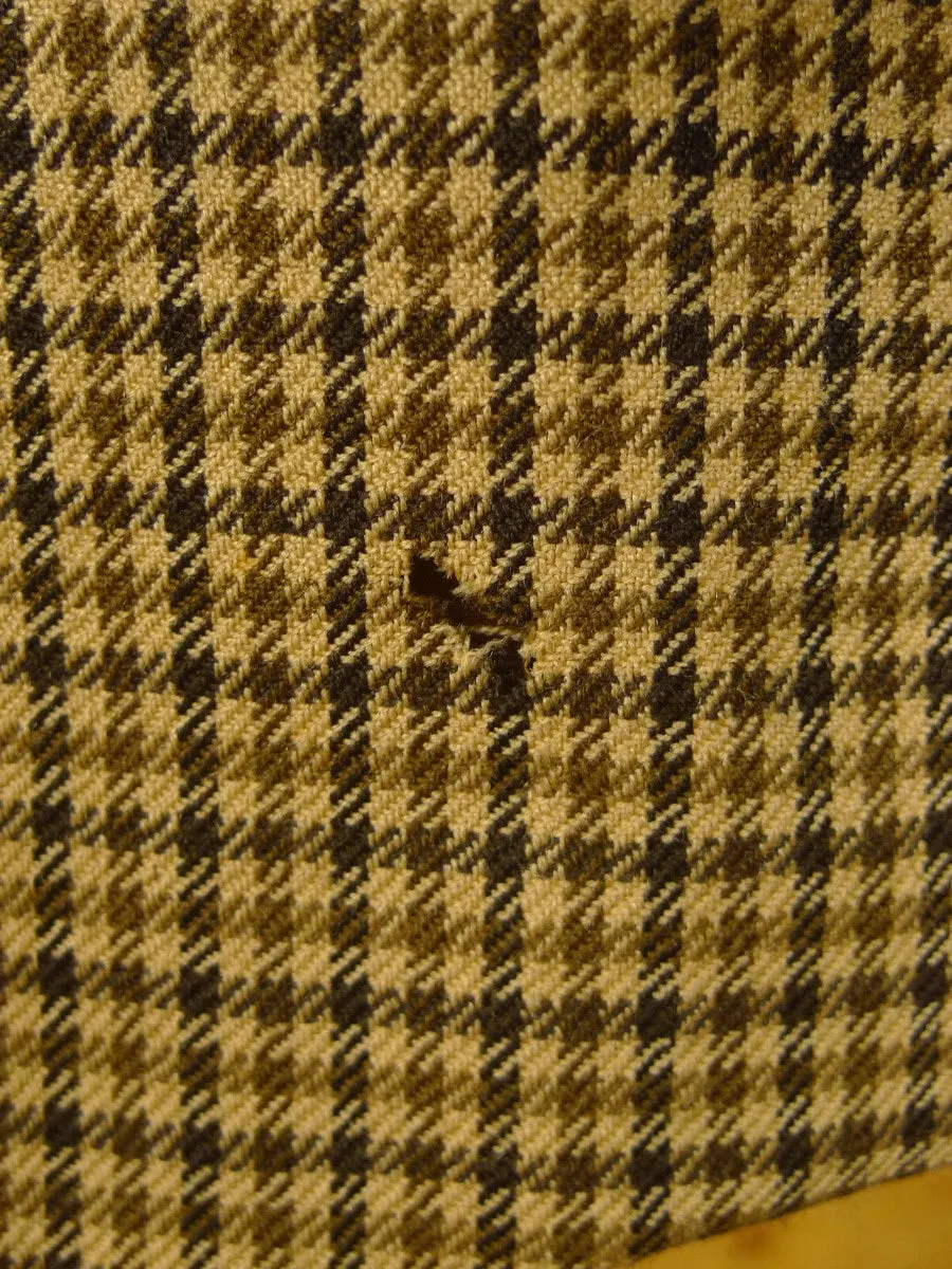 24/0422a vintage savile row bespoke gun check worsted tweed country sports hacking jacket 41 regular to long