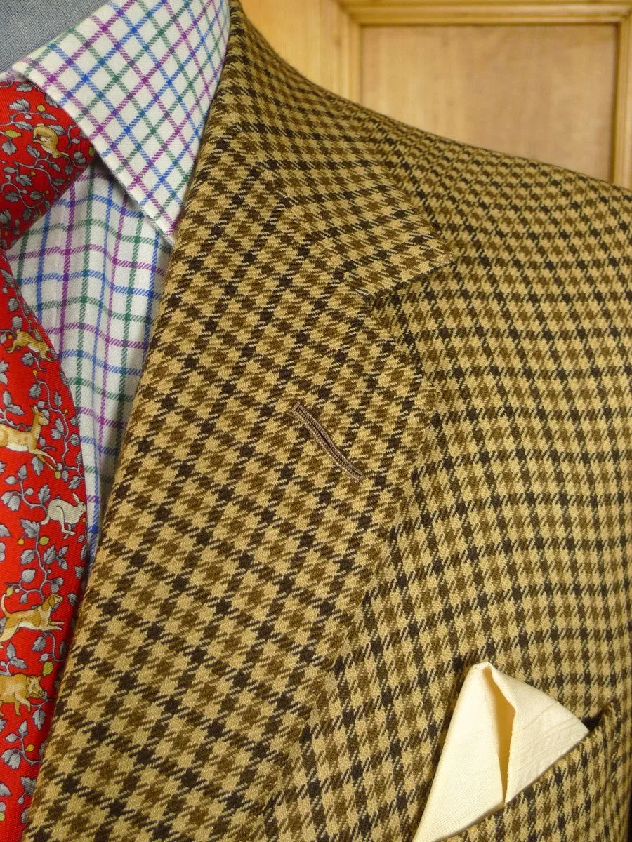 24/0422a vintage savile row bespoke gun check worsted tweed country sports hacking jacket 41 regular to long