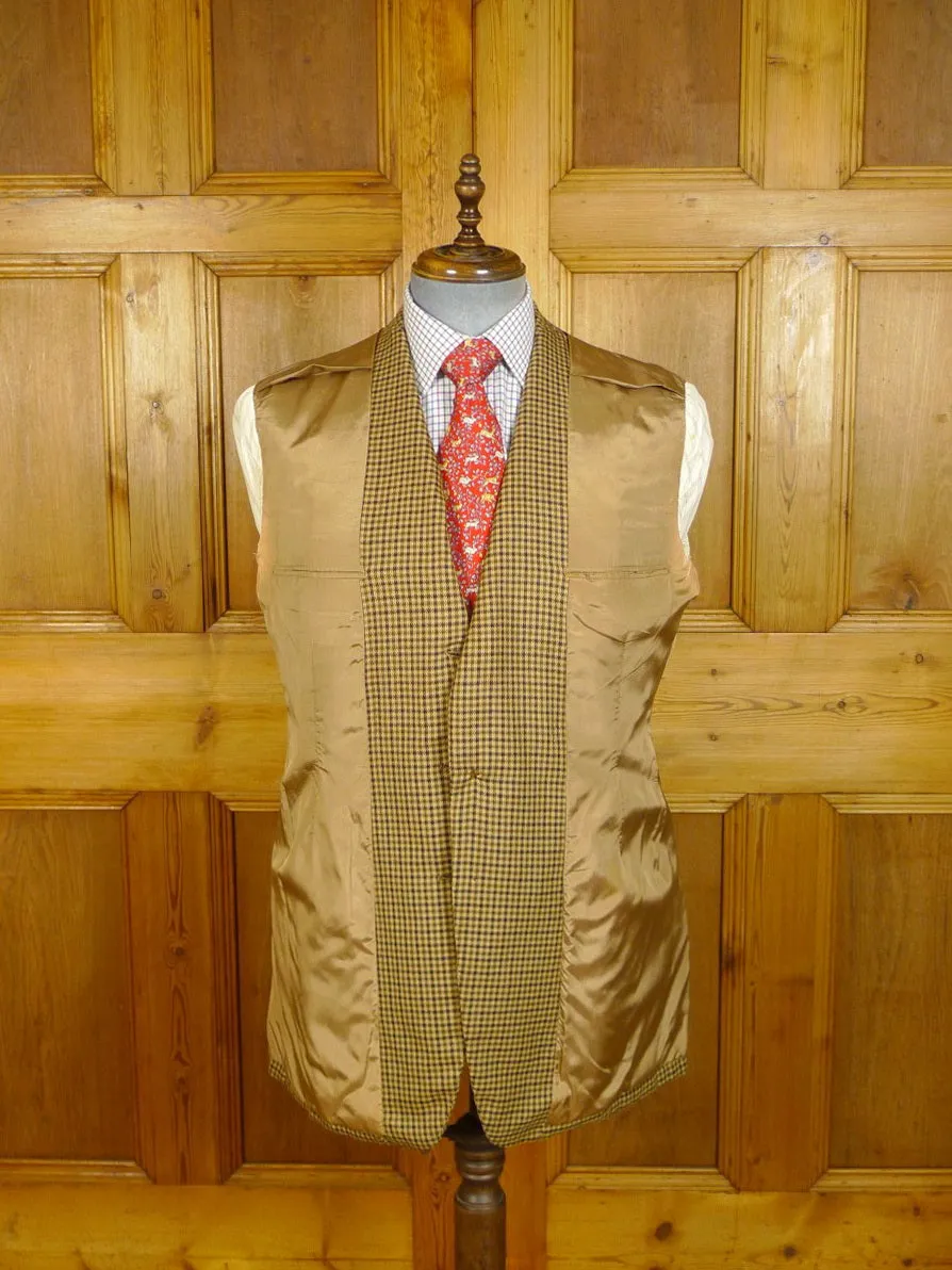 24/0422a vintage savile row bespoke gun check worsted tweed country sports hacking jacket 41 regular to long