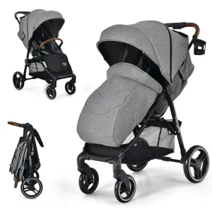 5-Point Harness Lightweight Infant Stroller with Footmuff Cover & Adjustable Backrest