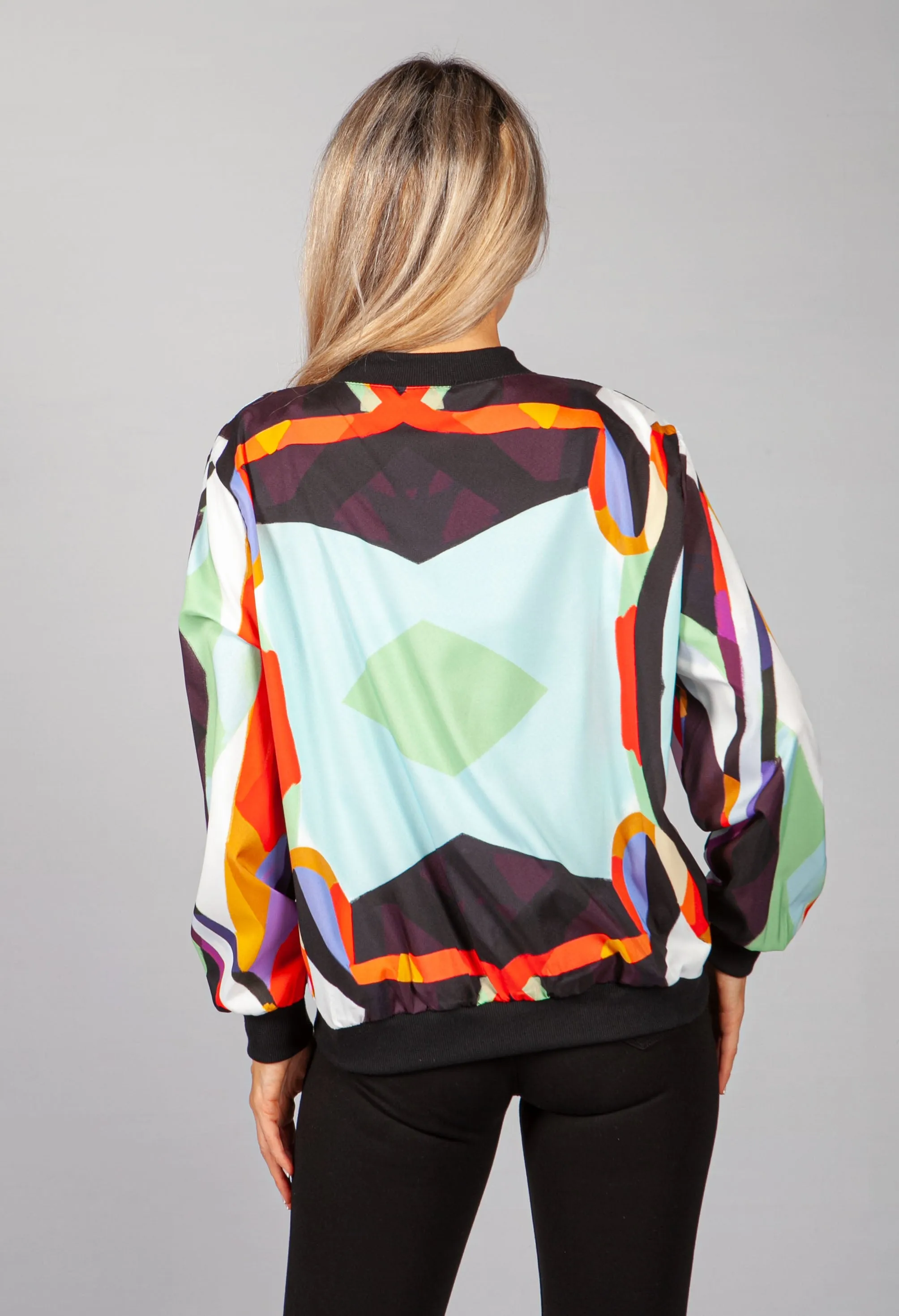 90's Abstract Print Jacket