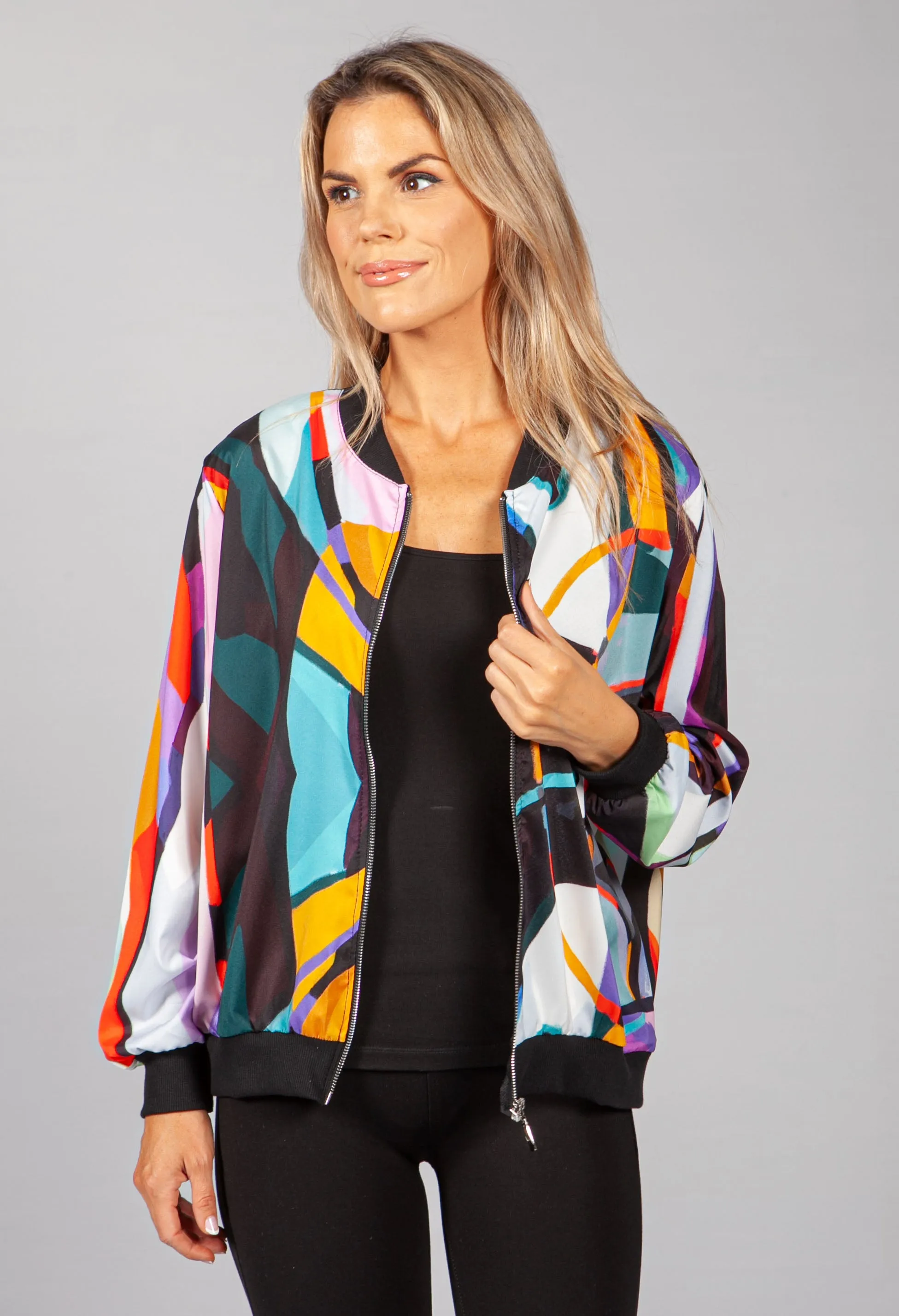 90's Abstract Print Jacket