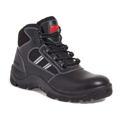 Airside Black Leather Water Resistant Composite S3 Sizes 3-13 Safety Boot SS704CM