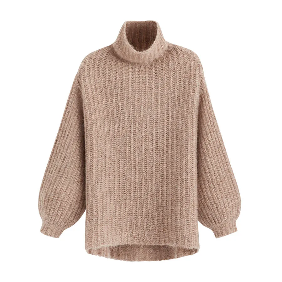 Alpaca Wool Turtleneck Sweater