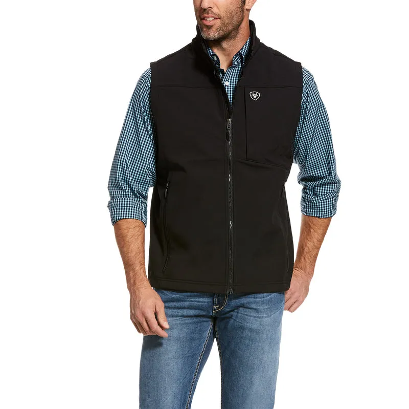 'Ariat' Men's Logo 2.0 Softshell Vest - Black