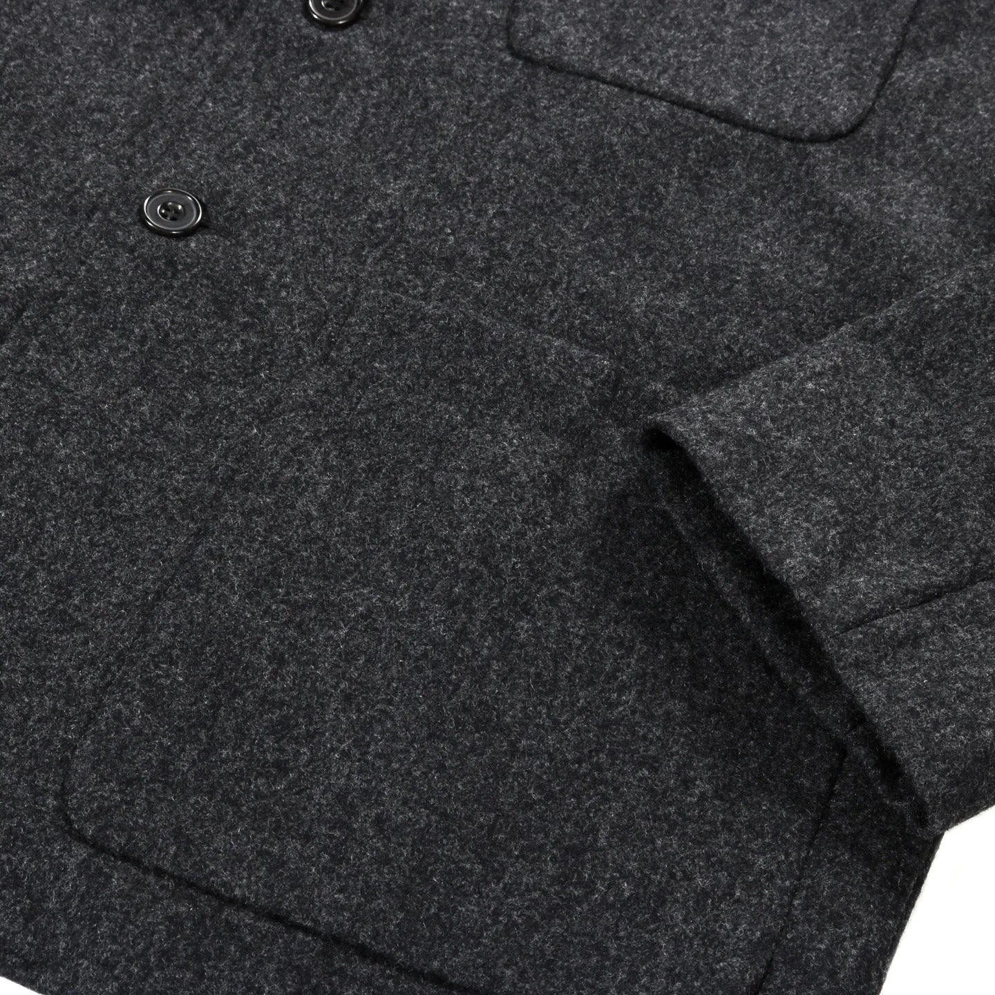 ARPENTEUR FOX JACKET WOOL FLANNEL CHARCOAL