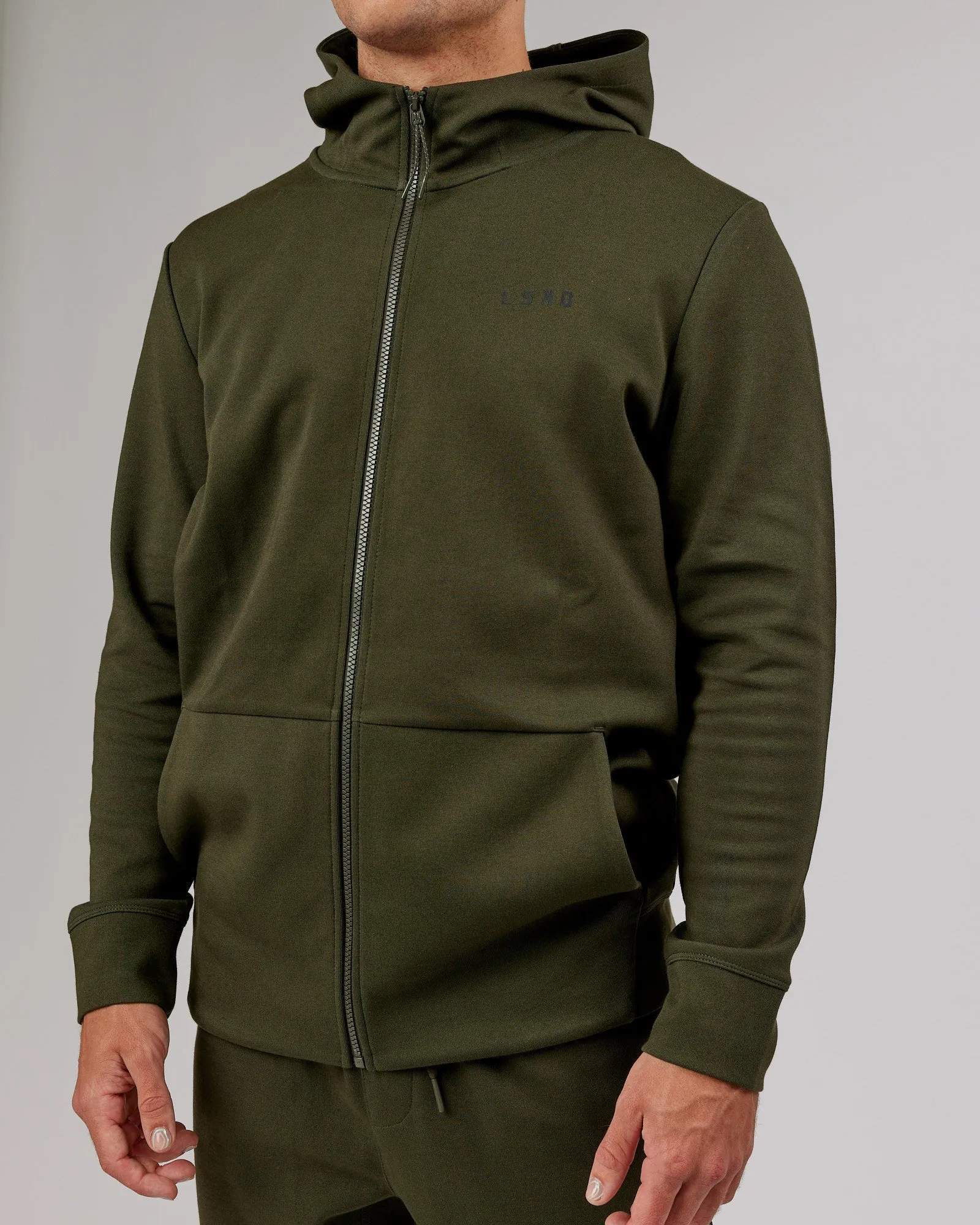 Athlete ForgedFleece Zip Up Hoodie - Forest Night