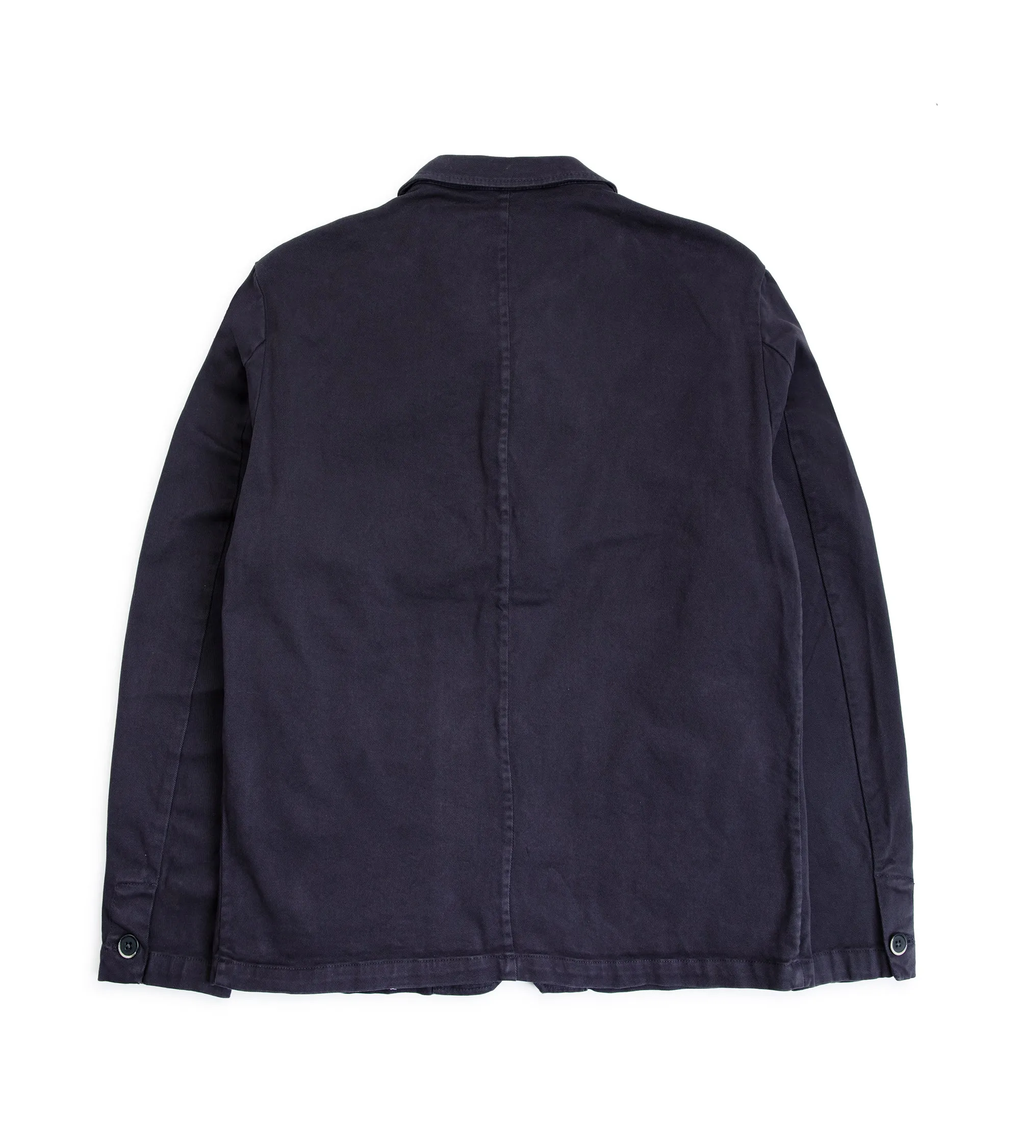 Barena Visal Mante Cotton Twill Overshirt: Navy