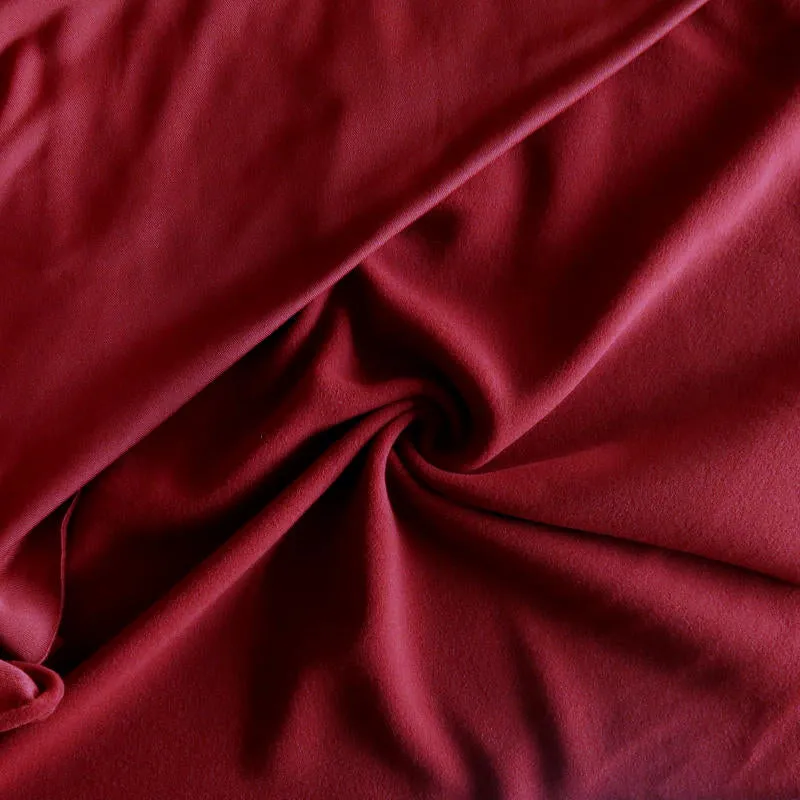 Barn Red Polartec Powerstretch Fleece Knit Fabric - 28" Remnant