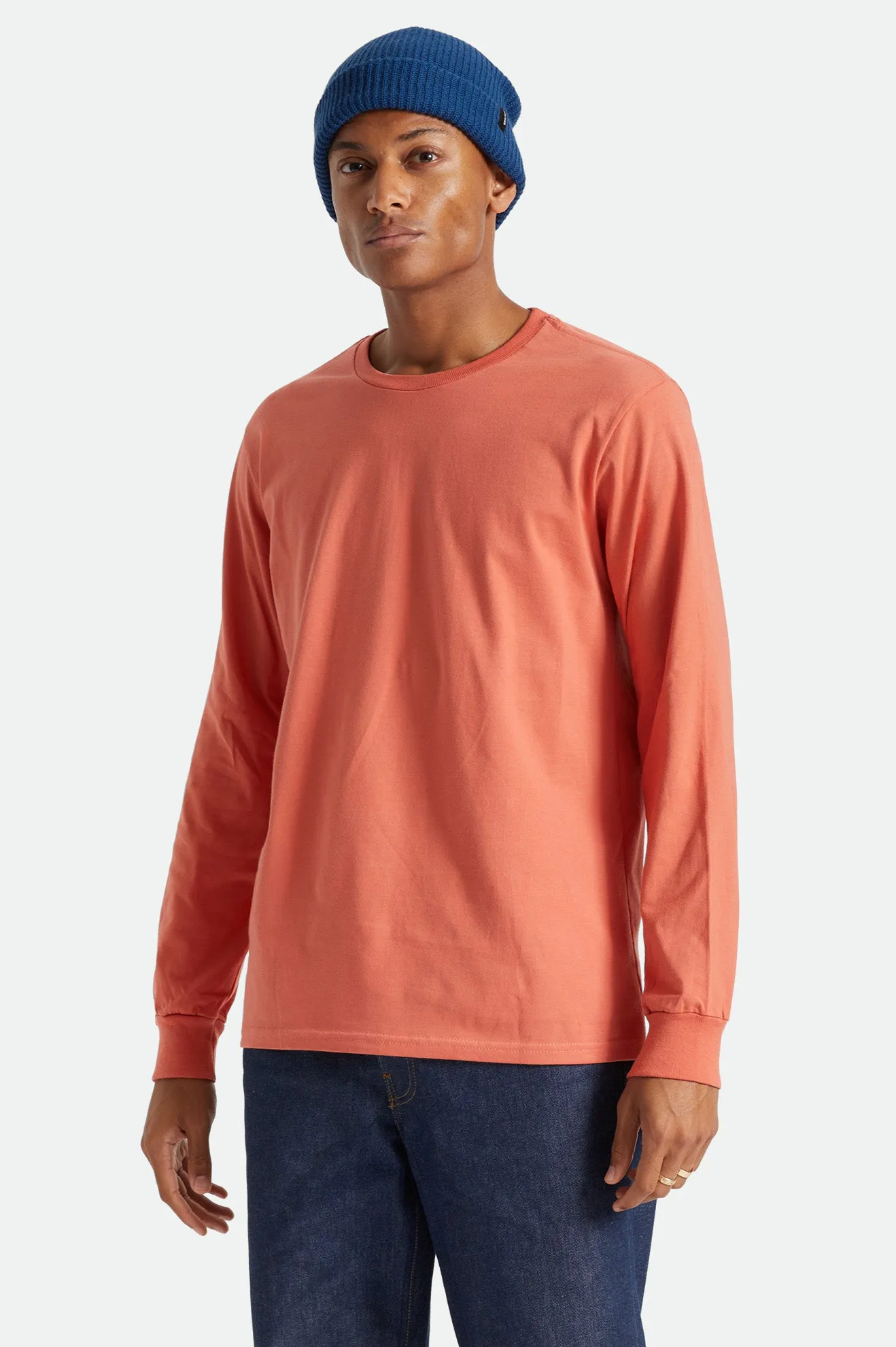 Basic L/S Tee - Apricot Jam