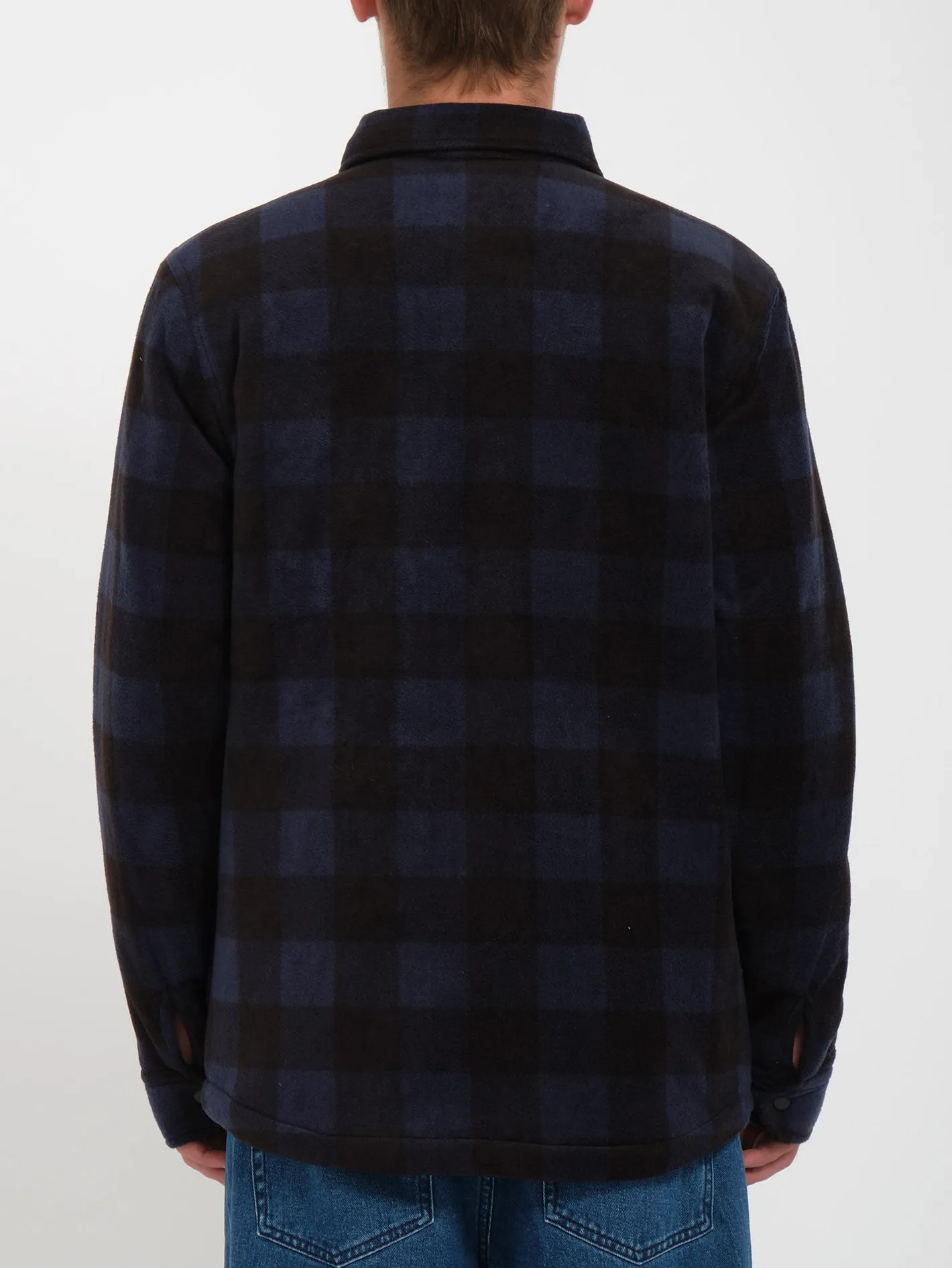 Bowered Fleece Over-Shirt - NAVY