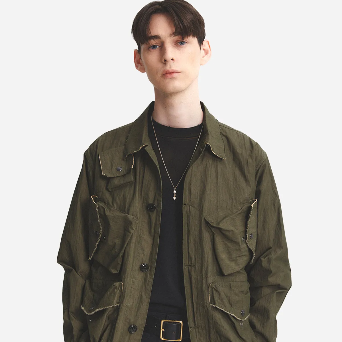 C.1 MILITARY JACKET - OLIVE C/N