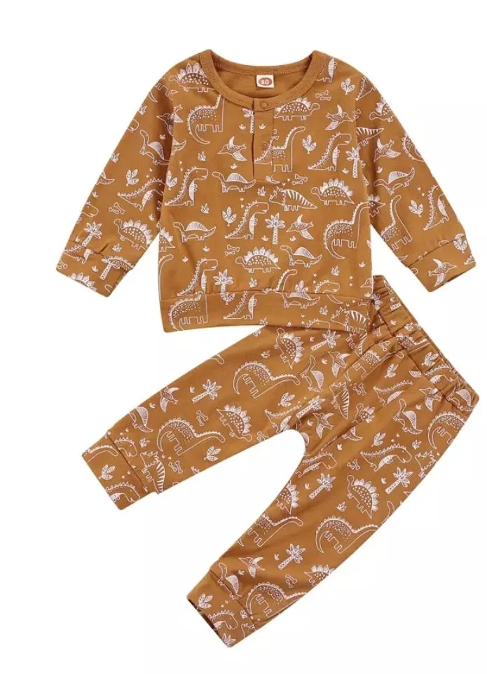 Caramel Dinosaur Casual Wear #2000265