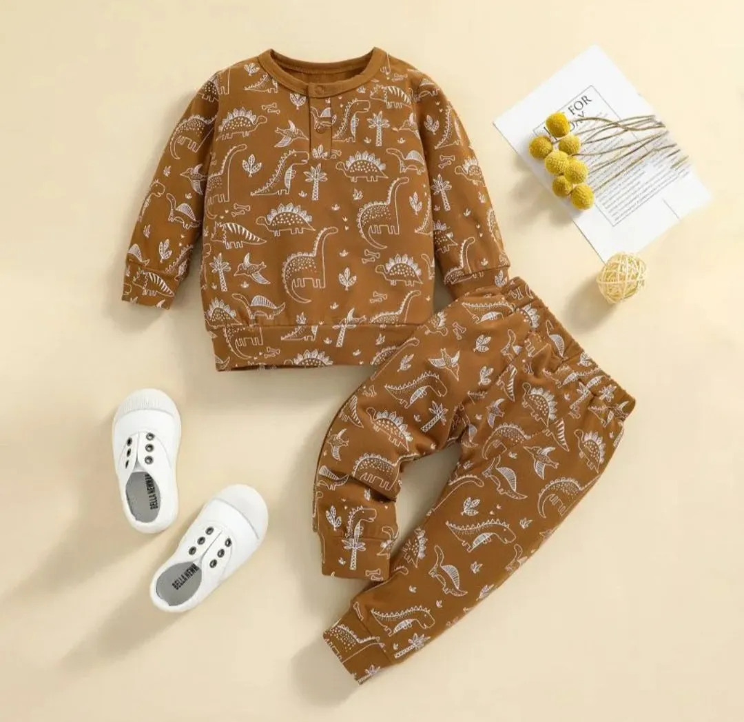 Caramel Dinosaur Casual Wear #2000265