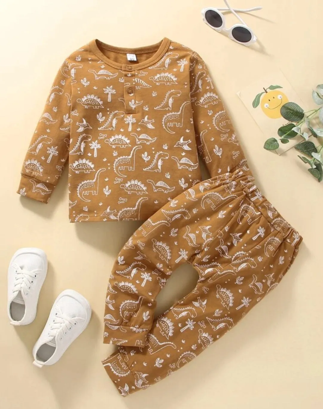 Caramel Dinosaur Casual Wear #2000265