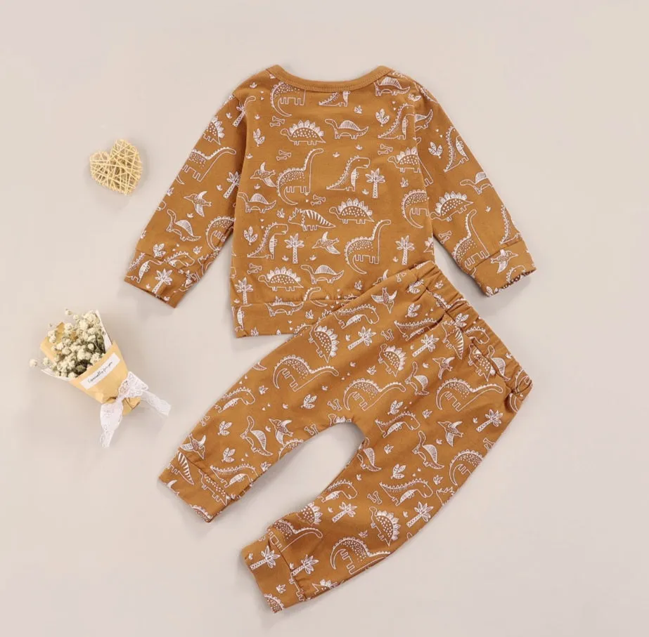 Caramel Dinosaur Casual Wear #2000265