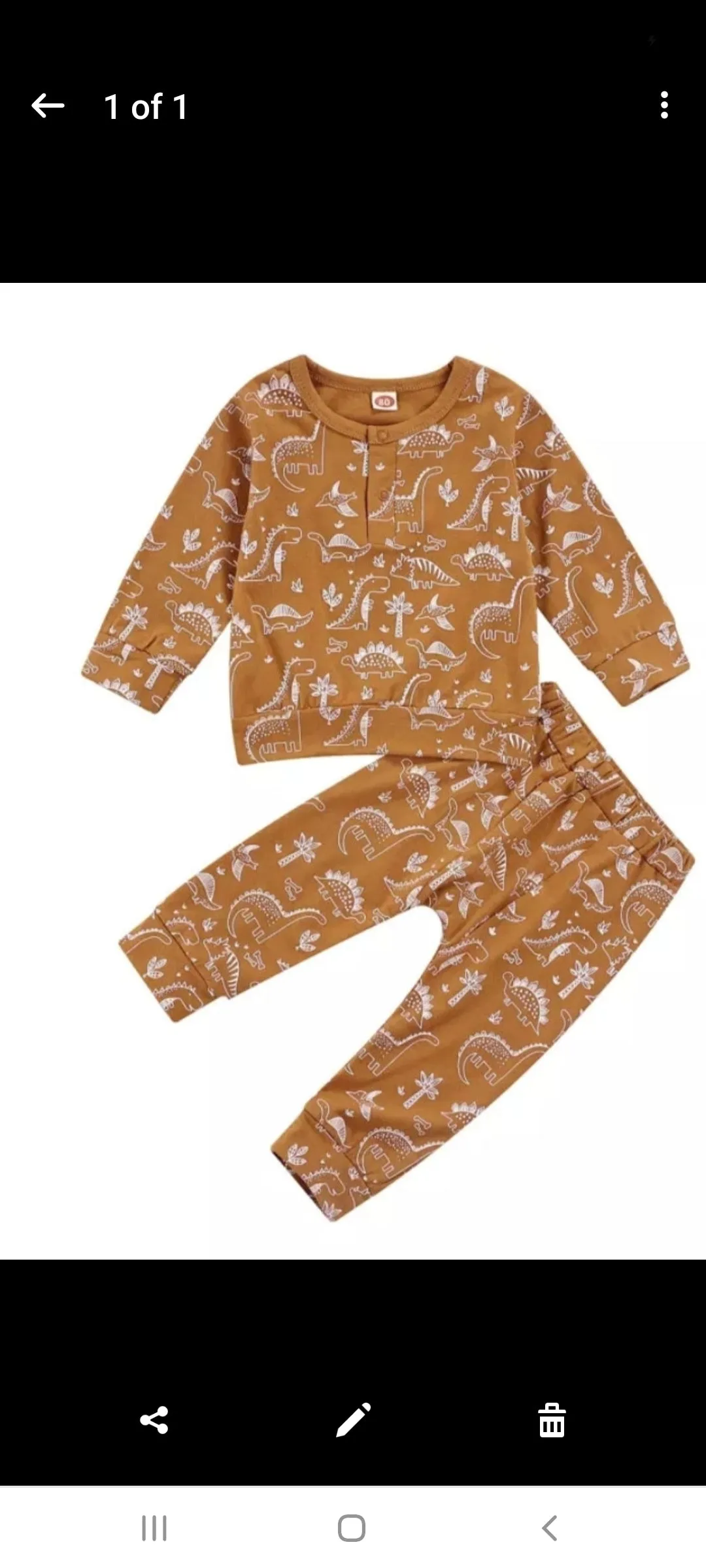 Caramel Dinosaur Casual Wear #2000265