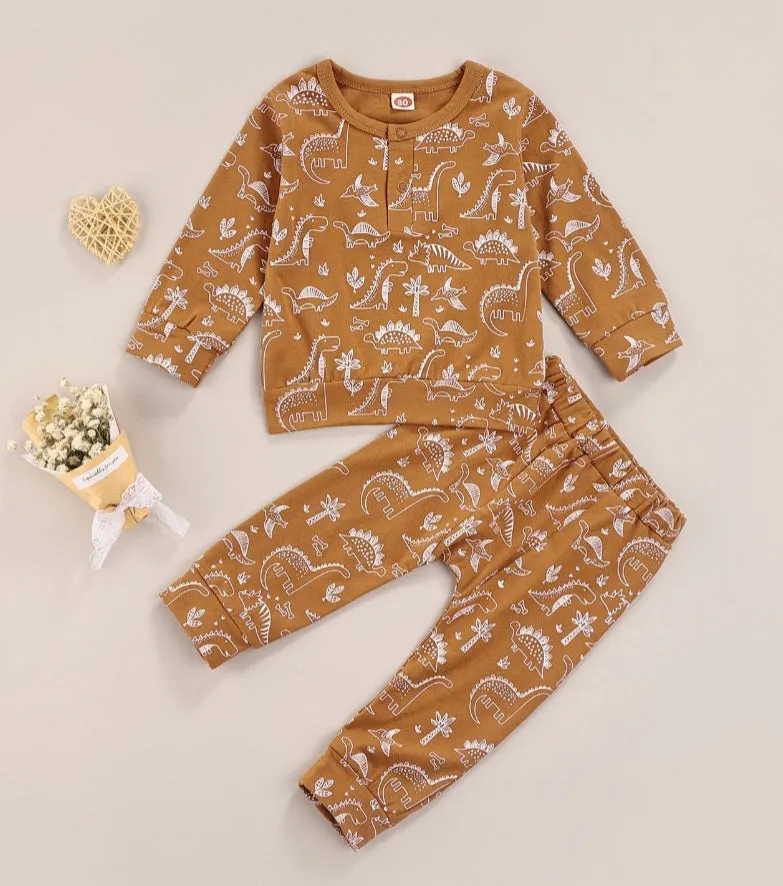 Caramel Dinosaur Casual Wear #2000265