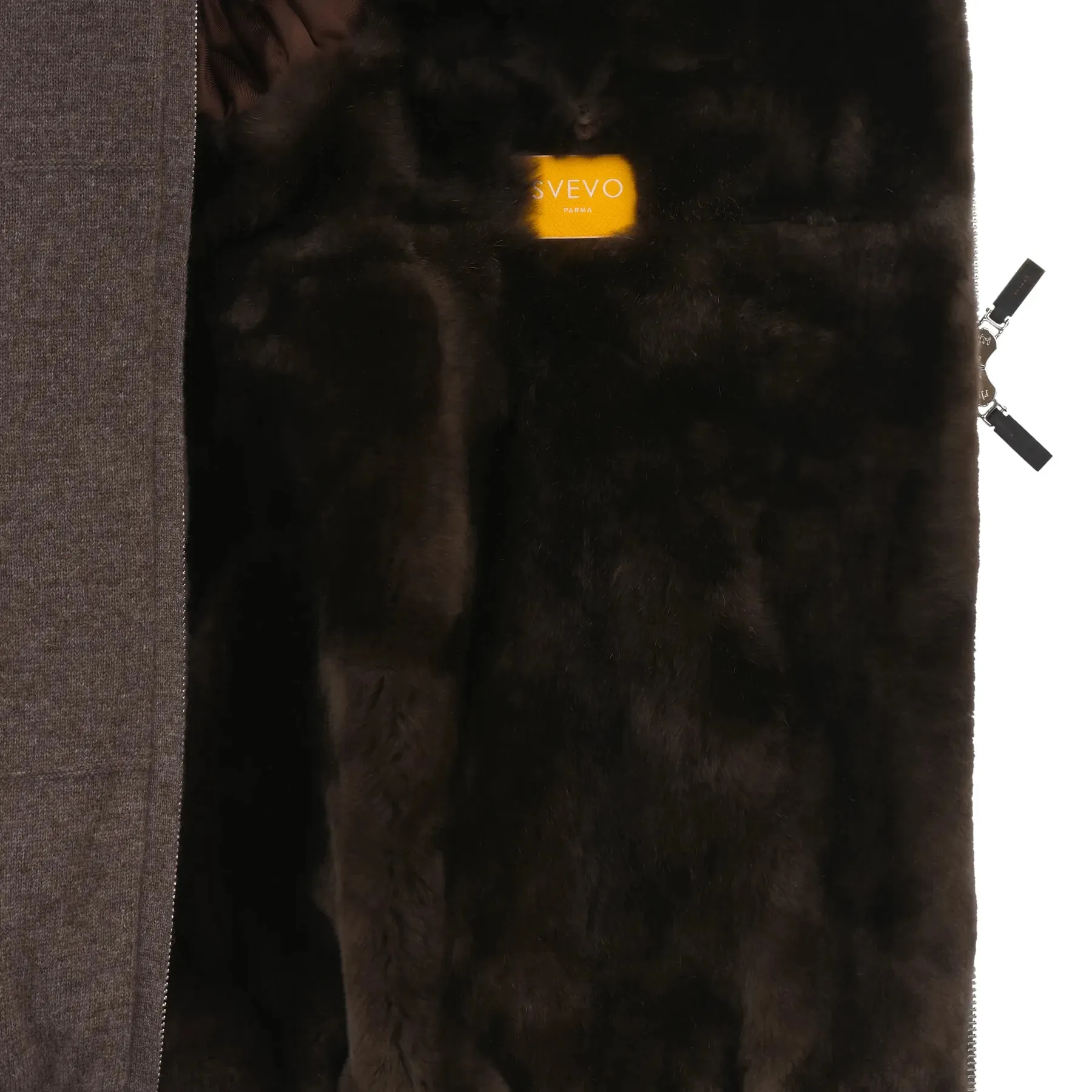 Cashmere Bomber with Fur