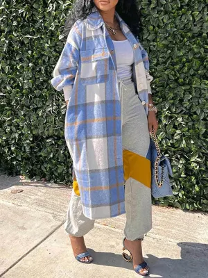 Classic Plaid Long Coat