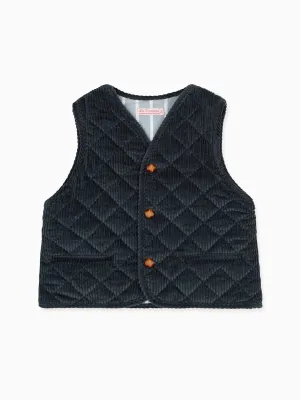 Childrens Sleeveless Caza Jacket in Dark Blue - Stylish and Durable