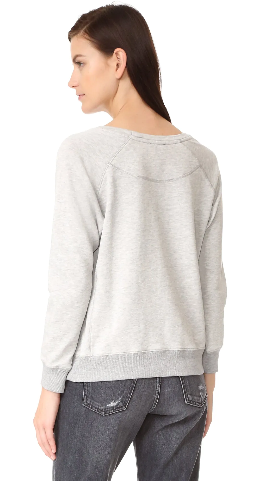 David Lerner Mickey Greyscale Raglan Sweatshirt