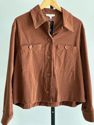 Essential Corduroy Big Buttoned Shacket