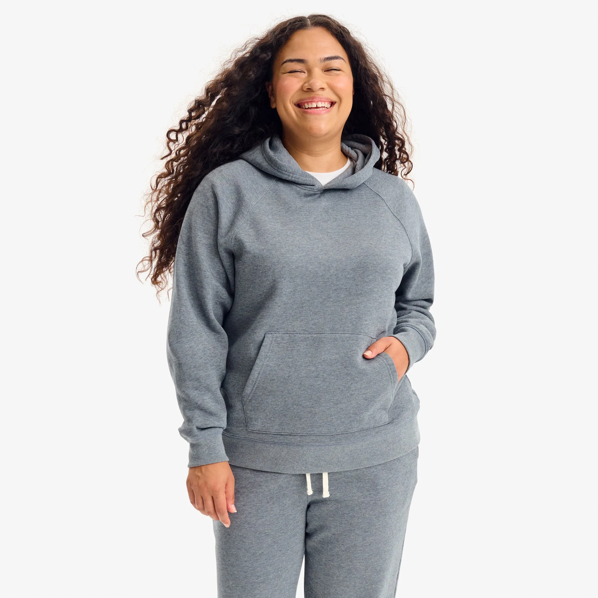 Fit 1 grown-ups cozy fleece pullover hoodie