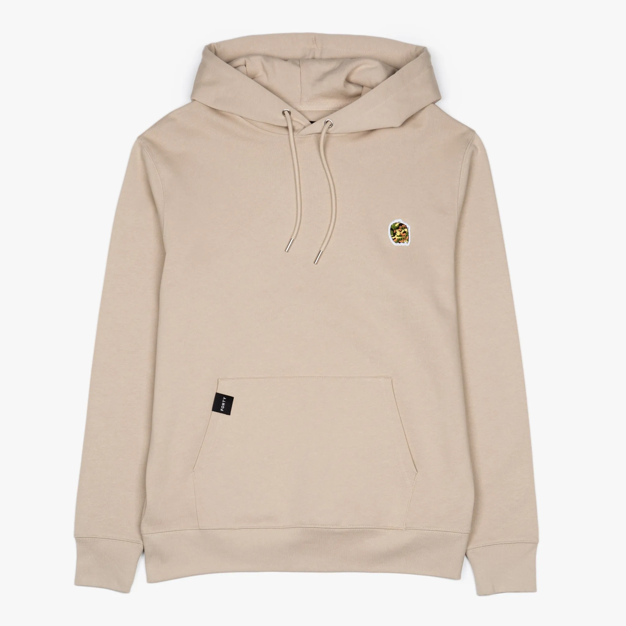 Beige Dust FORTY Tom Hoodie 2.0 with Enhanced Design