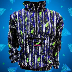 Gecko Blue Stripe Windbreaker