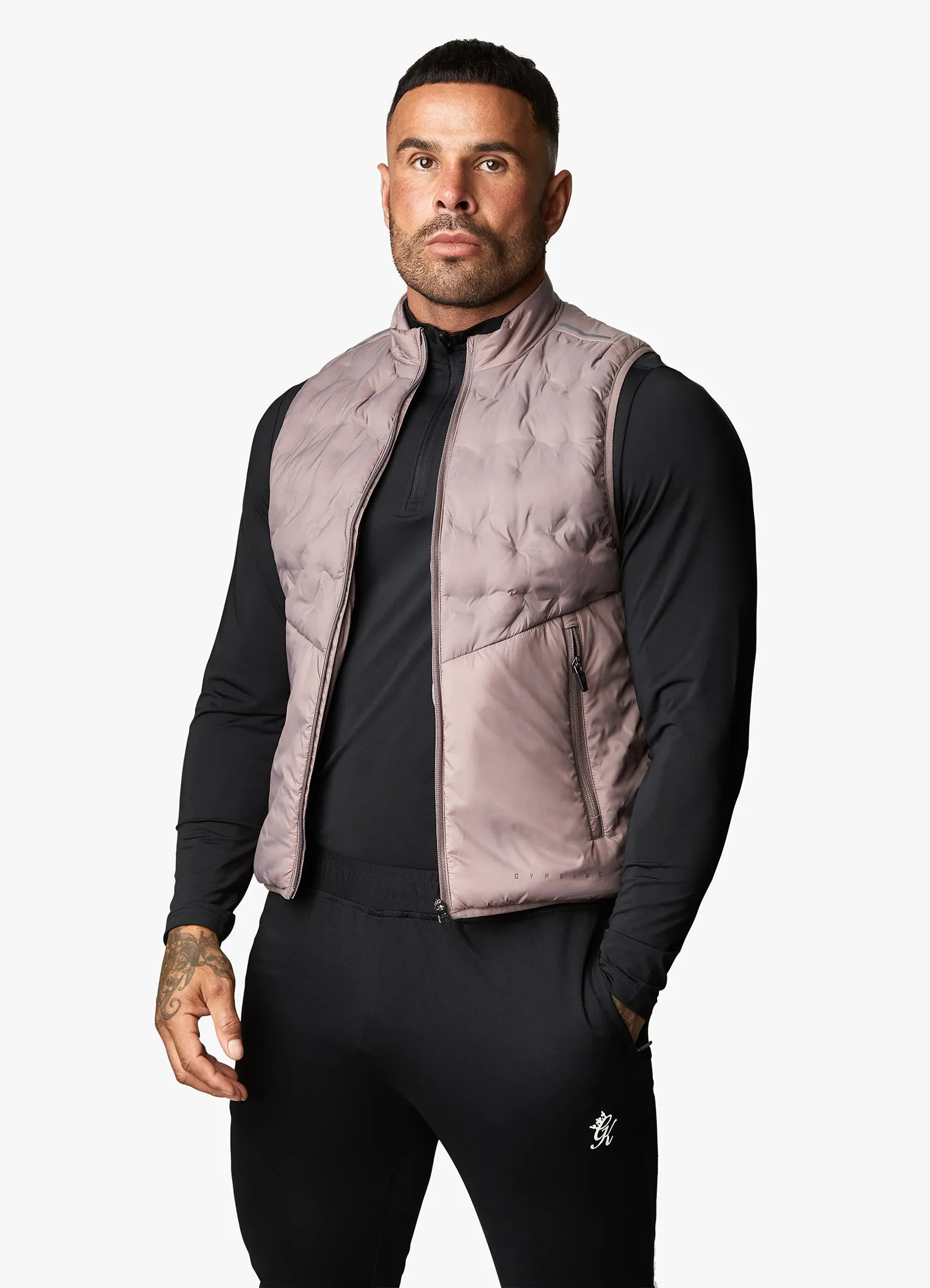 Gym King Heat Sealed Tech Gilet - Iron