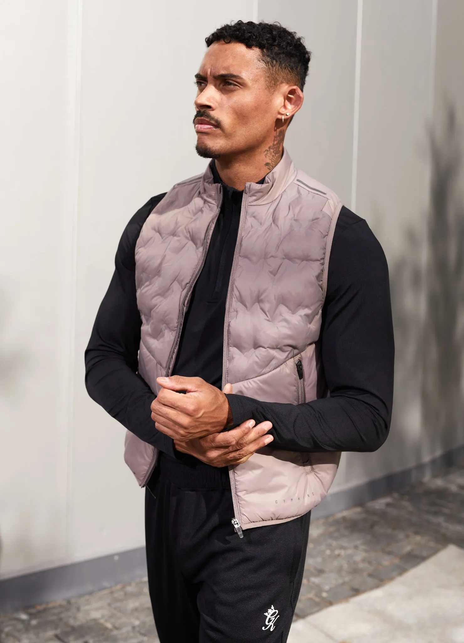 Gym King Heat Sealed Tech Gilet - Iron