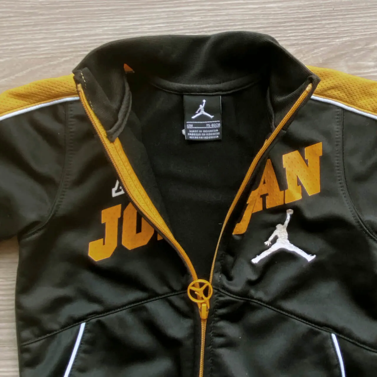 Infant Air Jordan Black Full Zip Basketball Track Jacket 12M