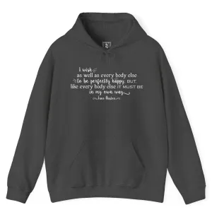 Jane Austen Quote Hoodie