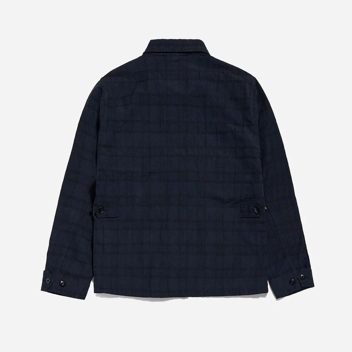 JUNGLE FATIGUE LINEN JACKET - NAVY CHECK