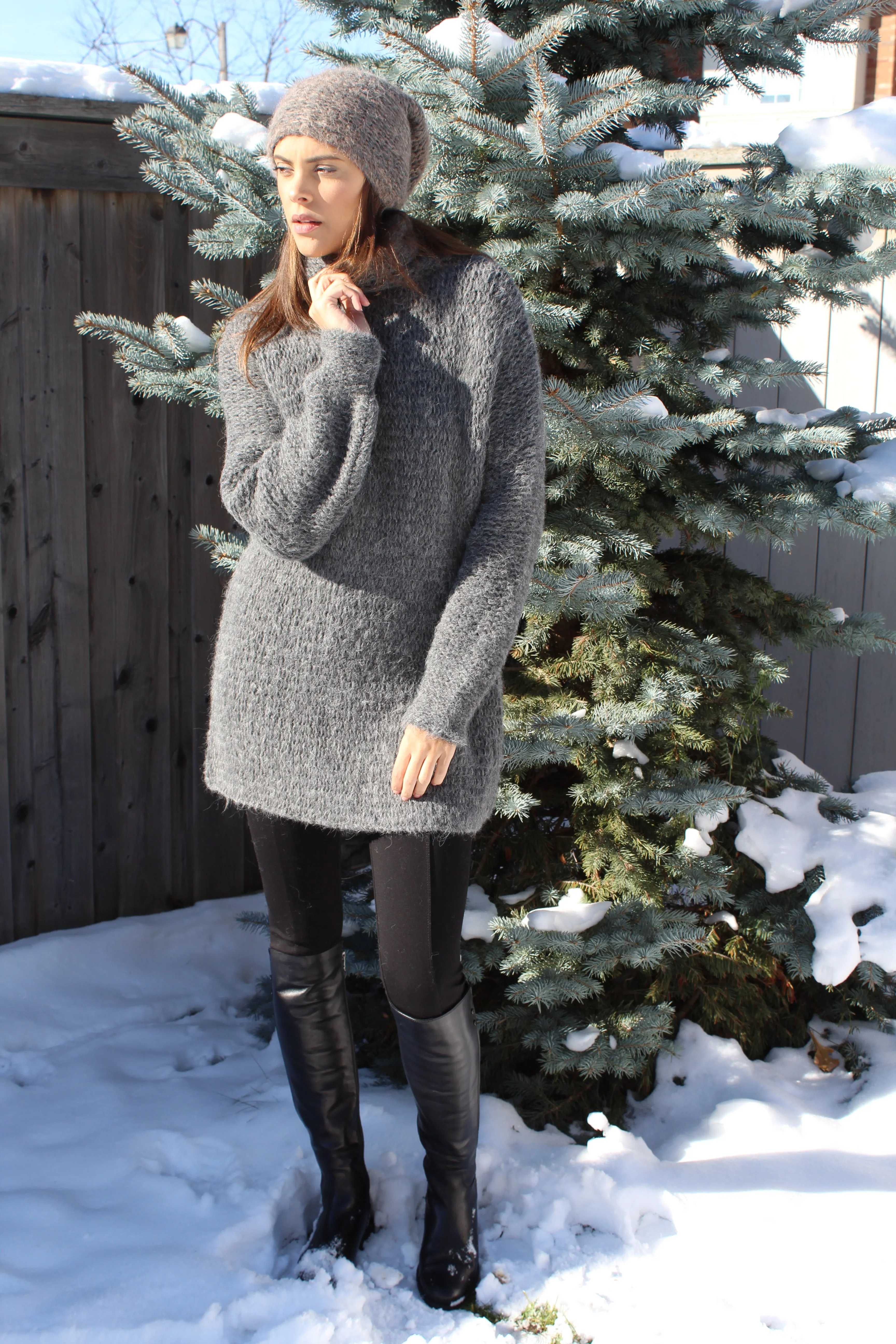 Knit  oversized sweater dress