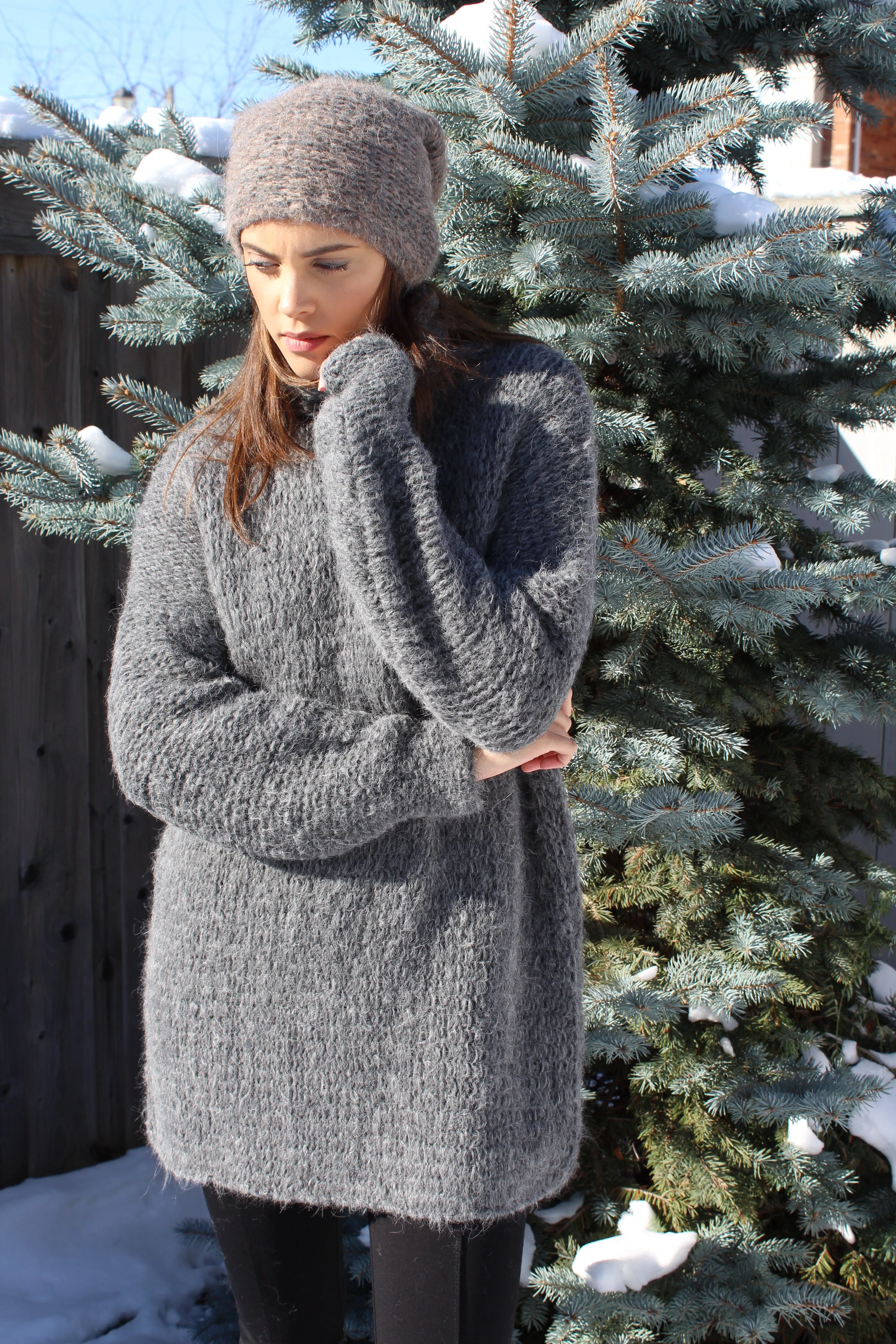 Knit  oversized sweater dress