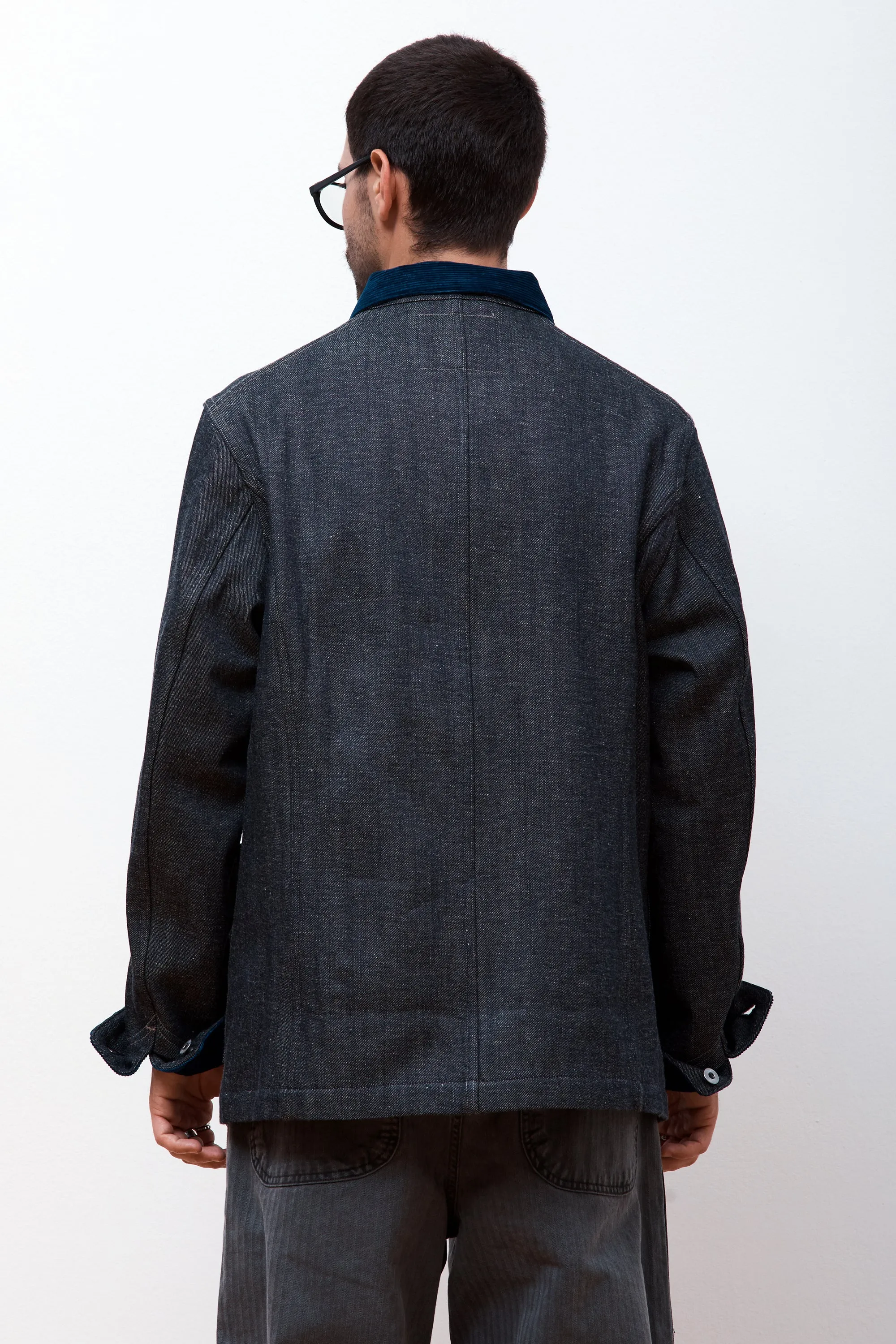 LOT.711 BLANKET LINING DENIM COVERALL JACKET RAW INDIGO