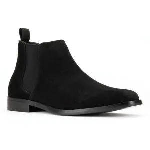 Men's Black Suede Chelsea Boot