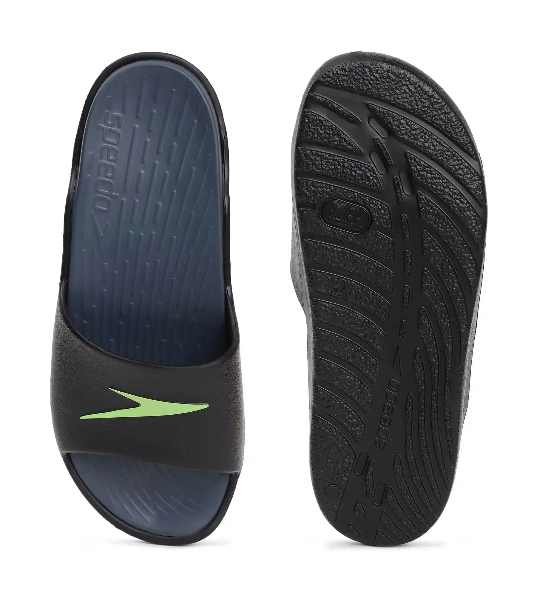 Men's Dual Colour Slides - USA Charcoal & Black