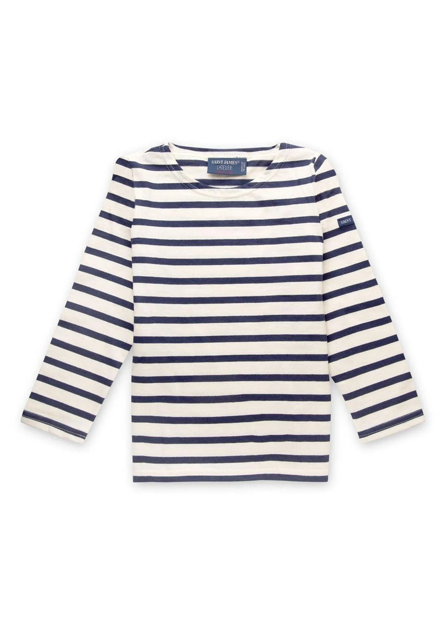 Minquiers striped sailor shirt for kids - in light cotton (ECRU/MARINE)