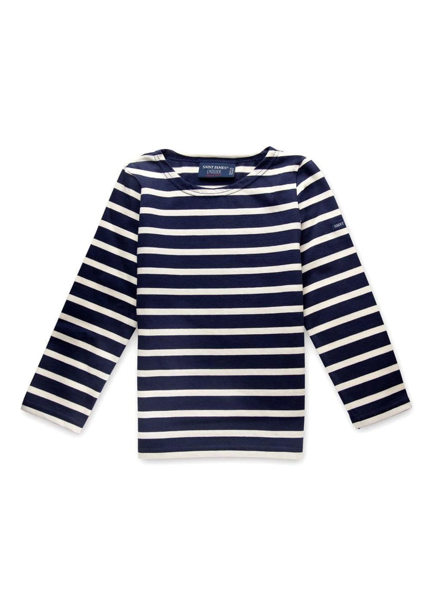 Minquiers striped sailor shirt for kids - in light cotton (MARINE/ECRU)