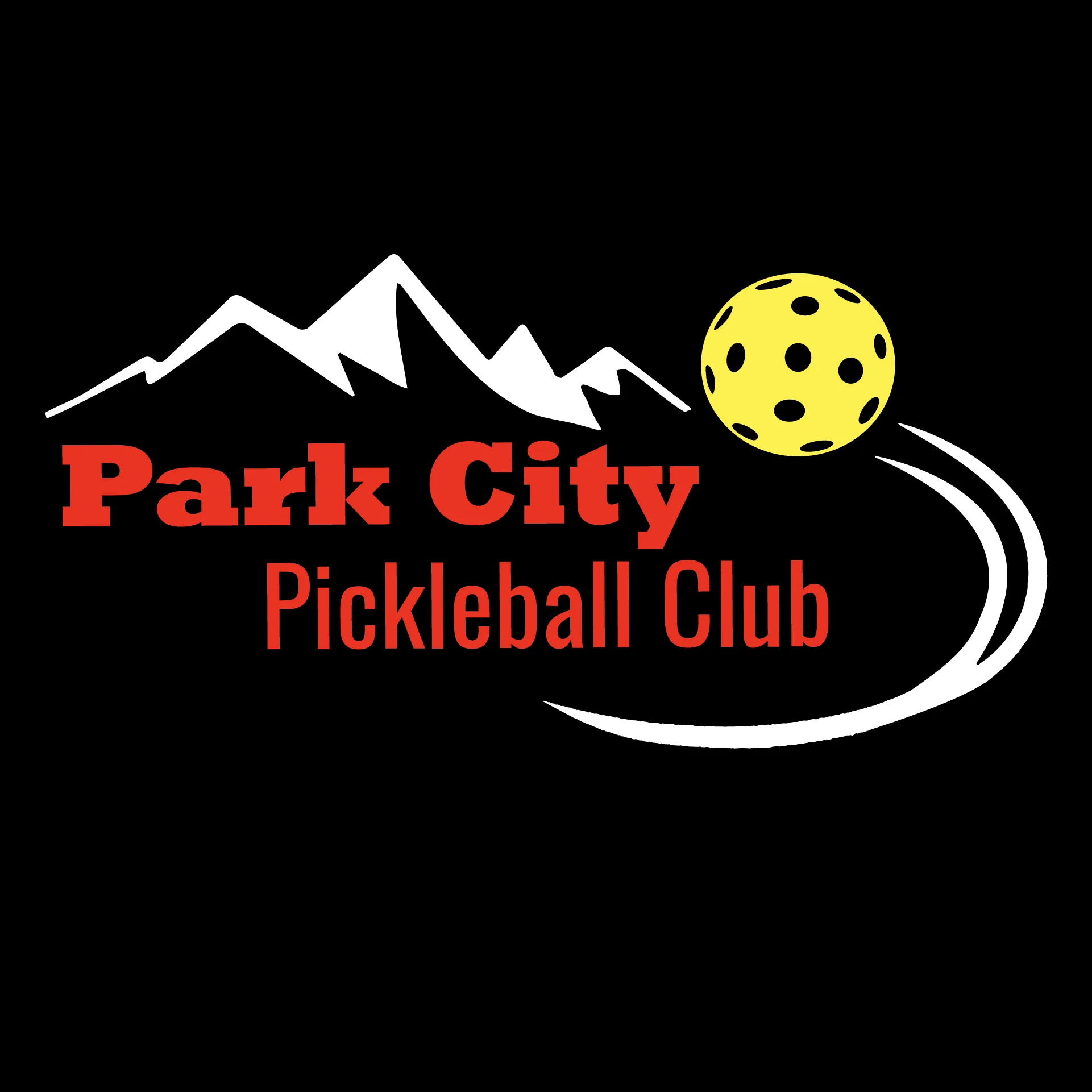 Park City Pickleball Club (Red Words) Customizable | Women’s Fitted Hoodie Pickleball Sweatshirt | 50% Cotton 50% Poly Fleece