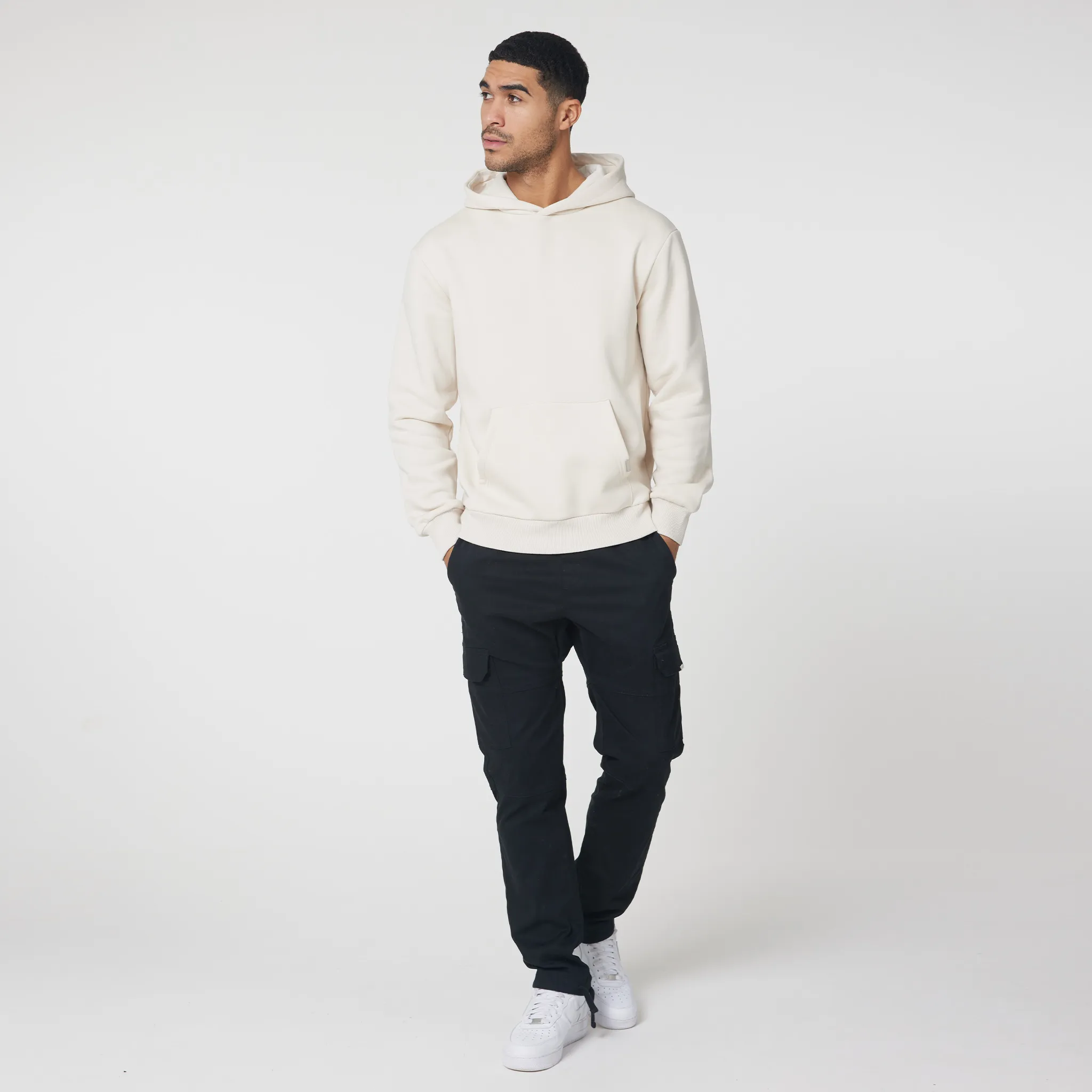 Relaxed Fit Hoodie | Stone