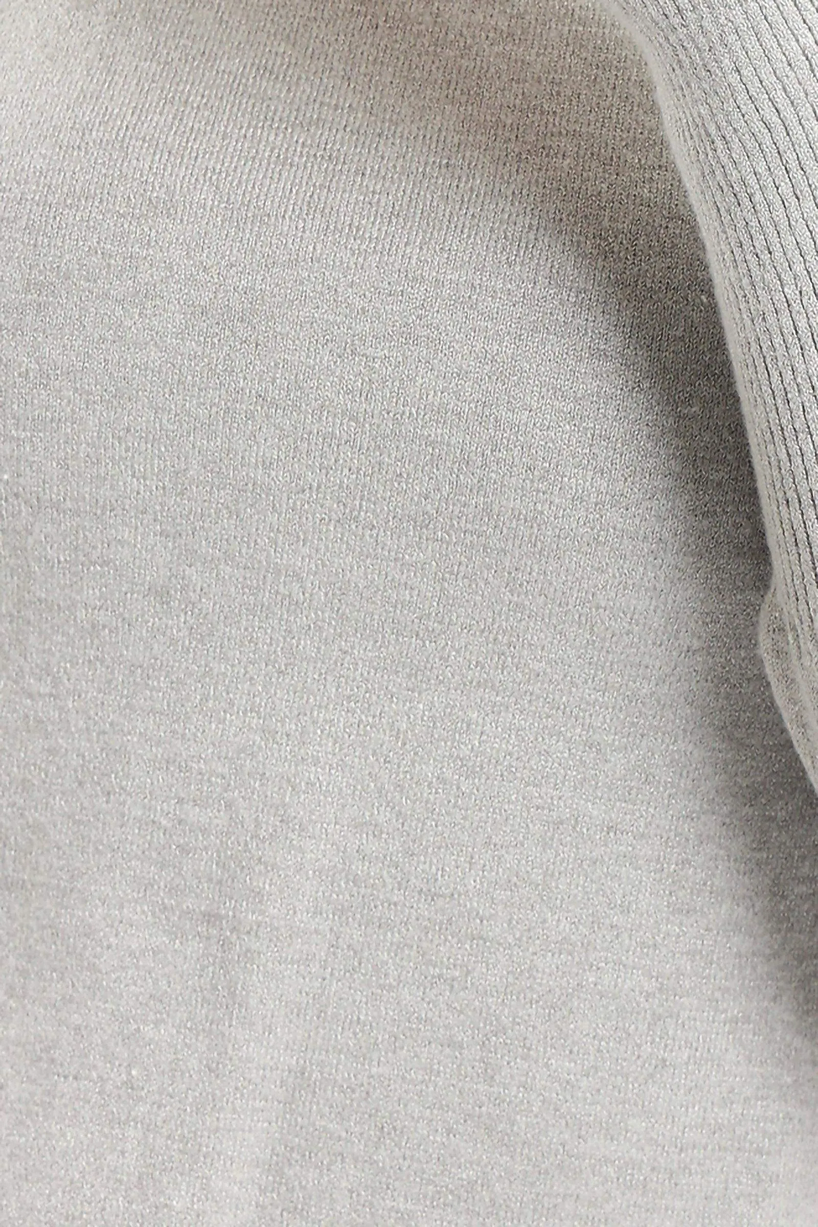 Ribbed Hem Plain Pullover