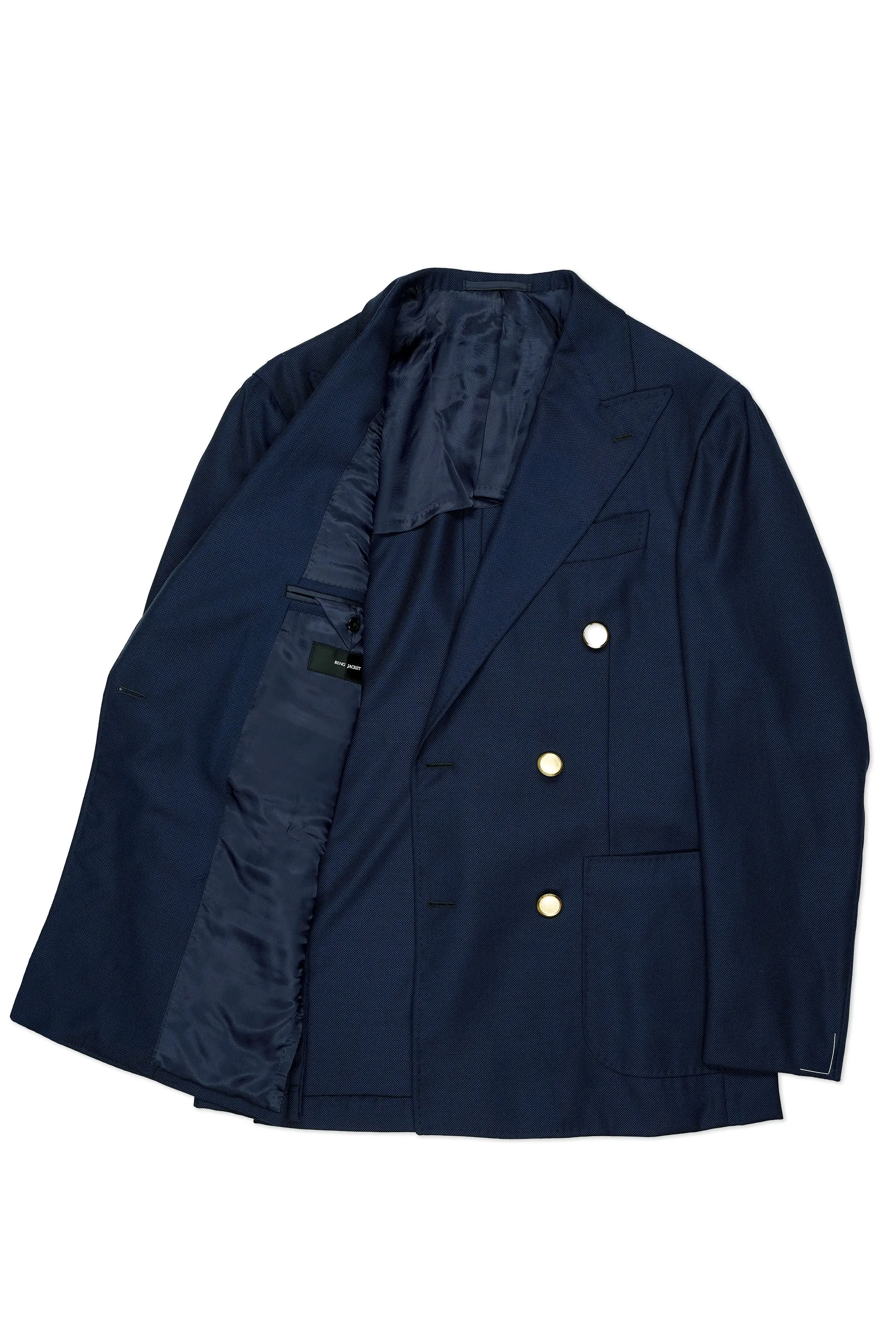 Ring Jacket 304 Navy Wool Double Breasted Sport Coat