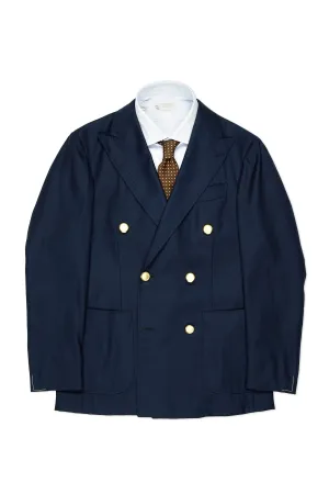 Ring Jacket 304 Navy Wool Double Breasted Sport Coat