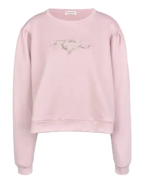 Rosette Logo Crewneck - Rose