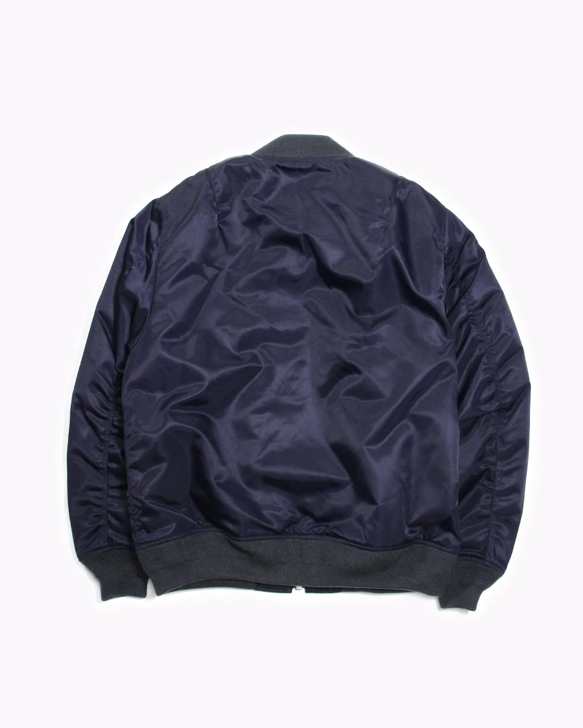 Satin Bomber - Navy